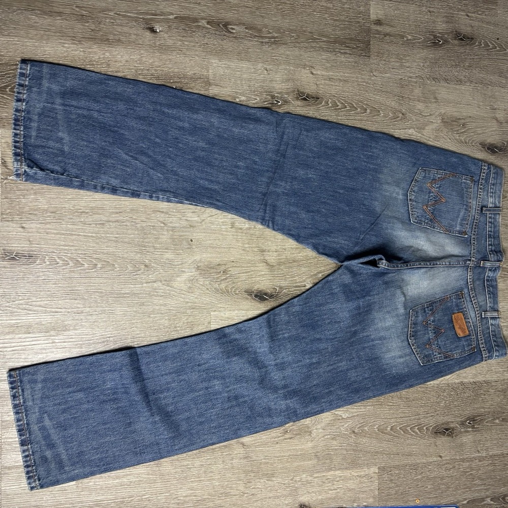 Wrangler Men's 38x33 Cotton 88MWZLY Slim Straight‎ Med Wash Jeans - Picture 7 of 11